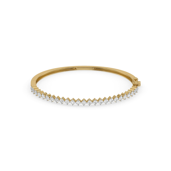 Infinite Glow Lab Grown Diamond Bangle - Front View 