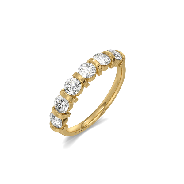 Parallel Grace Lab Grown Diamond Eternity Ring - Perspective View