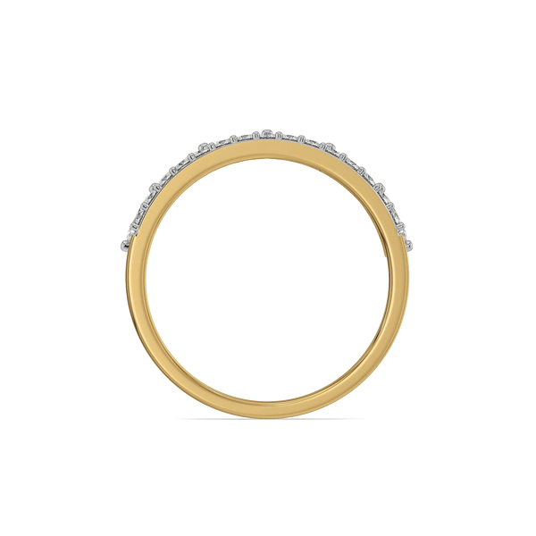 Tiara Band Lab Grown Diamond Eternity Ring - Top View