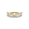 Tiara Band Lab Grown Diamond Eternity Ring - Front View