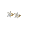 Tiara Lab Grown Diamond Stud Earrings - Perspective View