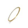 Marquise Rhythm Lab Grown Diamond Bangle - Perspective view