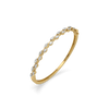 Serpentine Vine Pure Gold Lab Grown Diamond Bangle