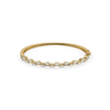 Serpentine Vine Pure Gold Lab Grown Diamond Bangle