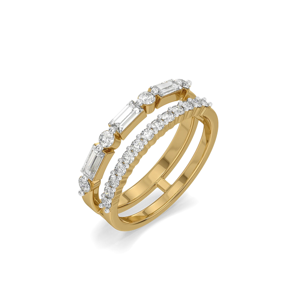 Minimalist Brilliance Lab Grown Diamond Ring - Perspective View
