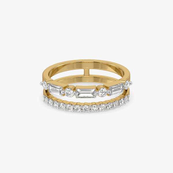 Minimalist Brilliance Pure Gold Lab Grown Diamond Ring