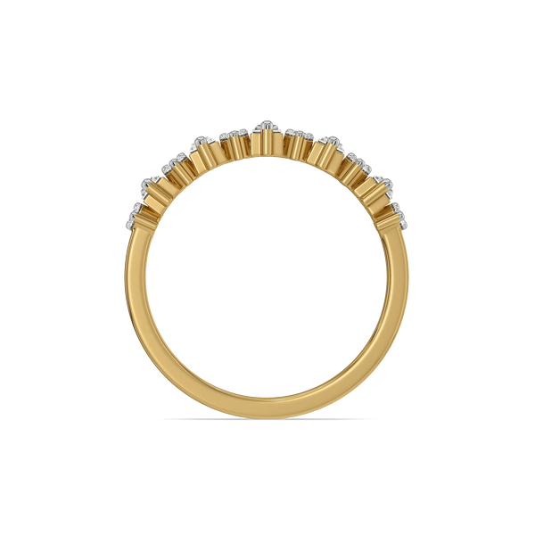 Mosaic Rhythm Pure Gold Lab Grown Diamond Ring