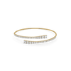 Solstice Line Pure Gold Lab Grown Diamond Bangle