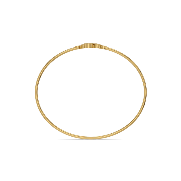 Pebble Cuff Pure Gold Lab Grown Diamond Bangle