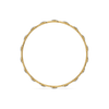 Oceania Wave Pure Gold Lab Grown Diamond Bangle