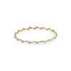 Oceania Wave Pure Gold Lab Grown Diamond Bangle