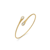 Fluid Pear Pure Gold Lab Grown Diamond Bangle