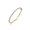 Majestic Band Pure Gold Lab Grown Diamond Bangle