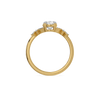 Floral Vine Oval Lab Grown Diamond Ring