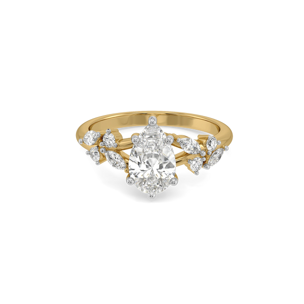 Pear Symphony Lab Grown Diamond Ring