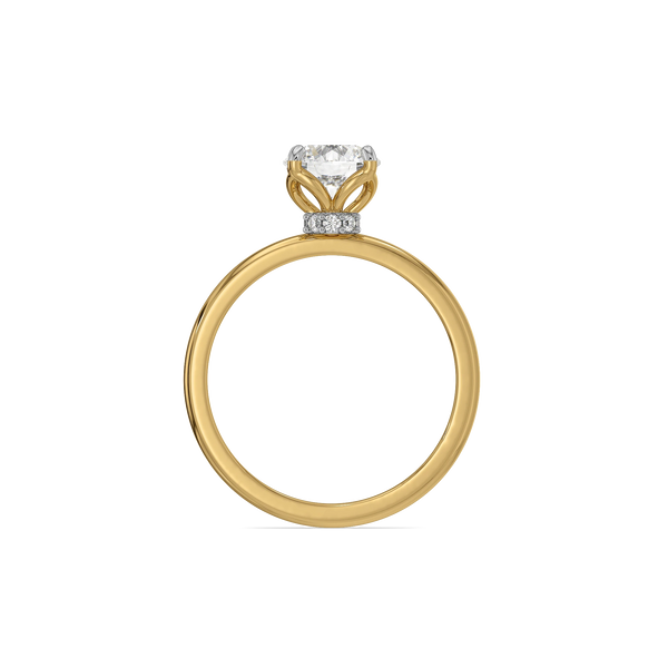 Vine Halo Lab Grown Diamond Ring