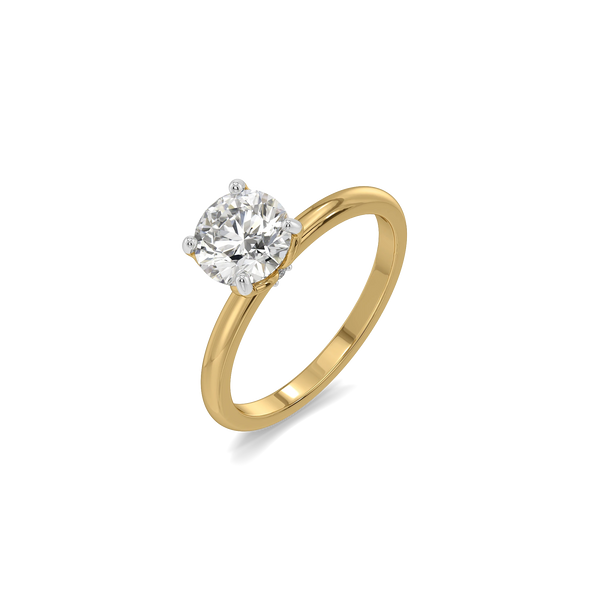 Vine Halo Lab Grown Diamond Ring