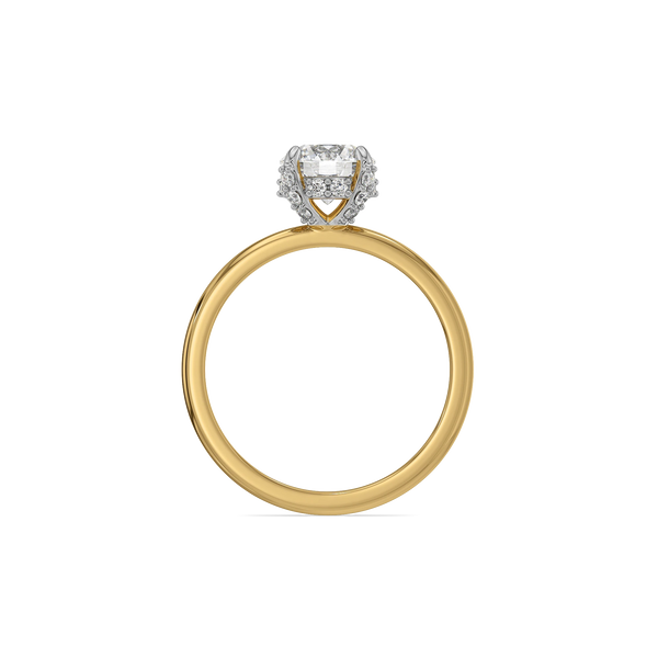 Hidden Halo Lab Grown Diamond Ring