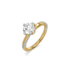 Twisted Round Lab Grown Diamond Ring