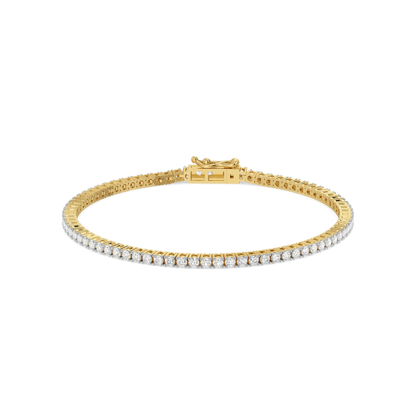 Wrist Stack - Pure Gold Lab Diamond Bracelet Set