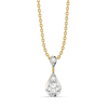 Teardrop Trio - Pure Gold Lab Diamond Pendant and Drop Earrings Set