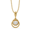 Infinity Loop Set Lab Diamond Pendant and Earrings Set