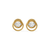 Infinity Loop Set Lab Diamond Pendant and Earrings Set