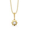 Star Frame – Pure Gold Lab Diamond Star Pendant and Earrings Set