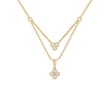 Clover Layer – Pure Gold Lab Diamond Layered Clover Necklace