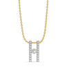 Gate Pendant – Pure Gold Lab Diamond Bar Gate Pendant