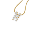 Gate Pendant – Pure Gold Lab Diamond Bar Gate Pendant