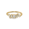 Mixed Cut Lab Grown Diamond Ring - FrontView