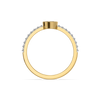 Marquise Bezel Lab Grown Diamond Ring - Top View