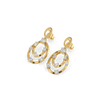 Dual Loop Lab Grown Diamond Drop Earrings