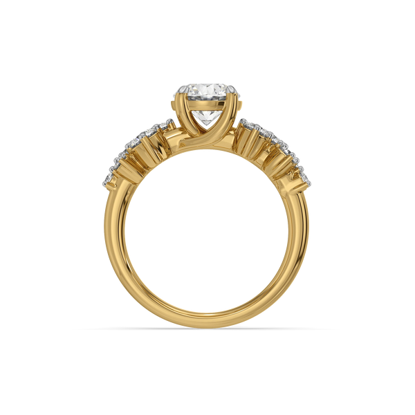 Floral Cluster Lab Grown Diamond Ring