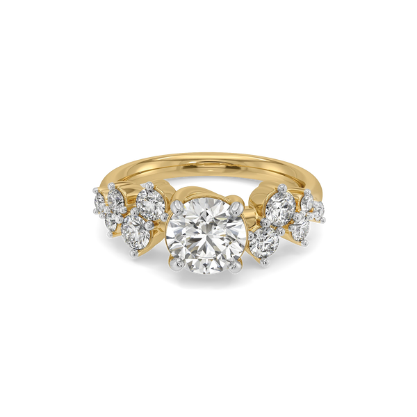 Floral Cluster Lab Grown Diamond Ring