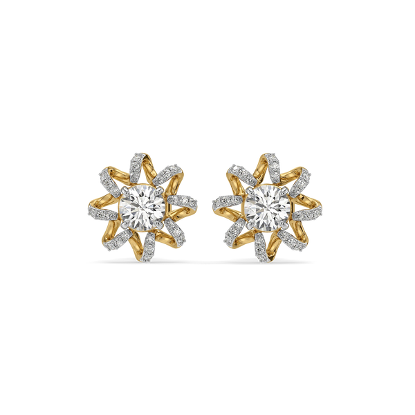 Star Twist Lab Grown Diamond Studs