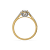 Oval Halo Lab Grown Diamond Ring - Top View