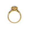 Rose Bloom Lab Grown Diamond Ring - Top View