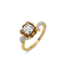 Lotus Lab Grown Diamond Ring - Perspective View