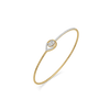 Halo Cluster Lab Grown Diamond Bangle - Perspective View