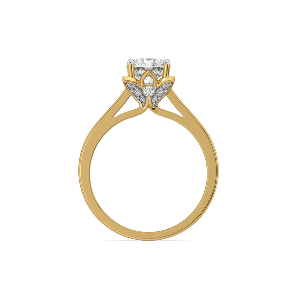 Classic Round Lab Grown Diamond Ring - Top View
