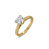 Classic Round Lab Grown Diamond Ring - Perspective View