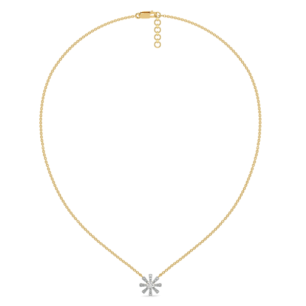 Starlit Cluster Lab Grown Diamond Necklace - Full View