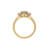 Starlit Cluster Lab Grown Diamond Ring - Top View