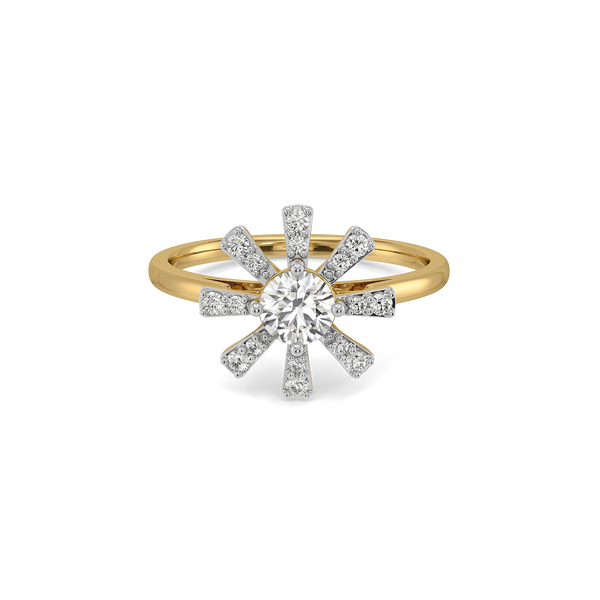 Starlit Cluster Lab Grown Diamond Ring - Front View