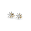 Starlit Cluster Lab Diamond Stud Earrings - Perspective View