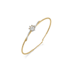 Star Bloom Lab Grown Diamond Bangle - Perspective View