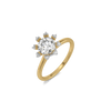 Star Bloom Lab Grown Diamond Ring - Perspective View