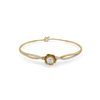 Golden Petal Lab Grown Diamond Bangle - Front View